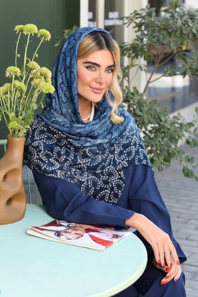 روسری حریر درختی