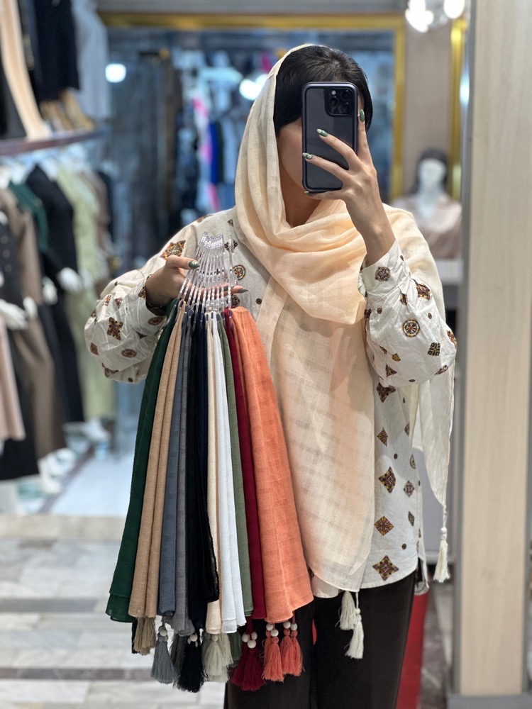 شال تک رنگ حریر